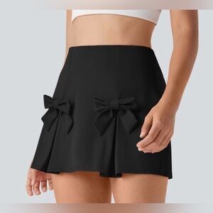 NWT Halara QuickDry High Waisted Tummy Control Removable Bow skirt